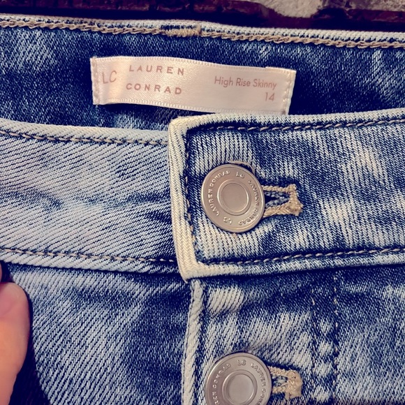 LC Lauren Conrad Skinny Jeans size 14 - Picture 3 of 7